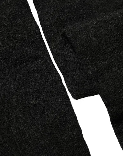 Dolce & Gabbana Black Wool Over Calf Long Women Accessory Socks