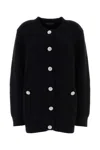 Dolce & Gabbana Oversized Cardigan Featuring Ribbed Texture In Black