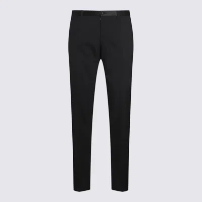 DOLCE & GABBANA DOLCE & GABBANA BLACK WOOL PANTS