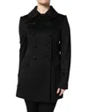 Dolce & Gabbana Black Wool Sartoria Italiano Blazer Jacket In Black