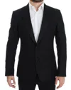 DOLCE & GABBANA BLACK WOOL SILK SICILIA BLAZER