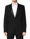 Dolce & Gabbana Black Wool Single Breasted 2 Piece Suit In Black