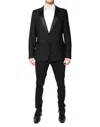 Dolce & Gabbana Multicolor Polyester Jacquard 2 Piece Suit