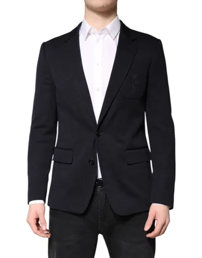 Pre-owned Dolce & Gabbana Black Wool Single Breasted Coat Suit Men's Blazer ()
