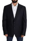 Dolce & Gabbana Black Wool Single Breasted Napoli Blazer In Black