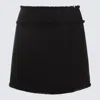 Dolce & Gabbana Raschel Tweed Skirt In Black