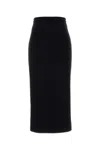 Dolce & Gabbana Black Wool Skirt In Black