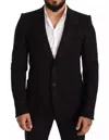 Dolce & Gabbana Black Slim Fit Coat Jacket Martini Blazer
