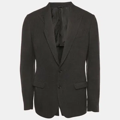 Pre-owned Dolce & Gabbana Black Wool Tailored Sicilia Blazer M