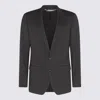 DOLCE & GABBANA BLACK WOOL TWO PIECES SUIT