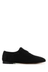 Dolce & Gabbana Black Lace-up Shoes With Woven Design In Black