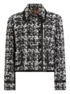 Dolce & Gabbana Women Wool Blend Tweed Jacket In Black
