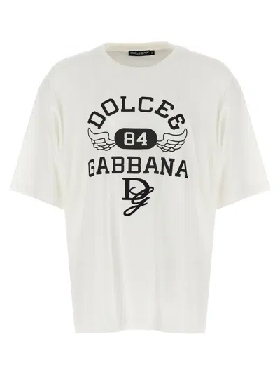 Dolce & Gabbana Men Cotton T-shirt In White