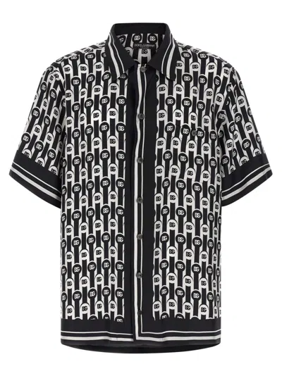 DOLCE & GABBANA BLACKWHITE PRIVATE WARDROBE SHIRT