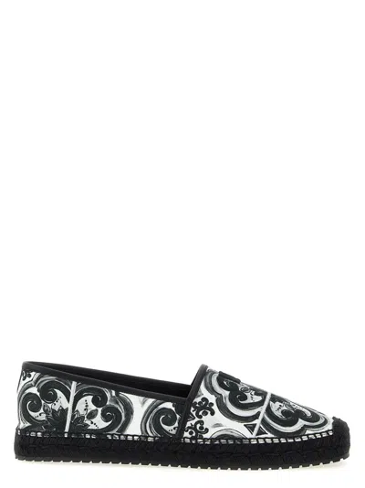 Dolce & Gabbana Blackwhite Slip On Espadrilles