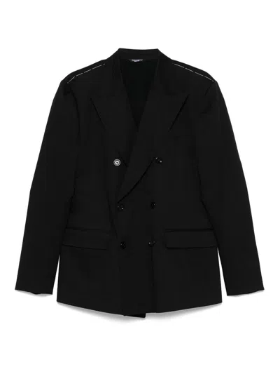 Dolce & Gabbana Blazer Doppiopetto In Black