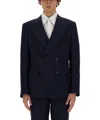 Dolce & Gabbana Double-breasted Jacket In Blue