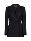 Dolce & Gabbana Turlington Single-breasted Virgin Wool Jacket In Black
