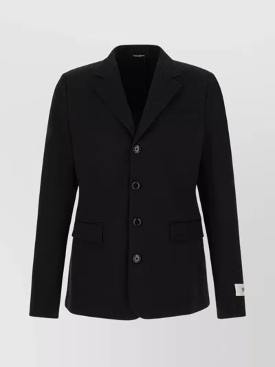 Dolce & Gabbana Blazer Cotton Blend Central Slit