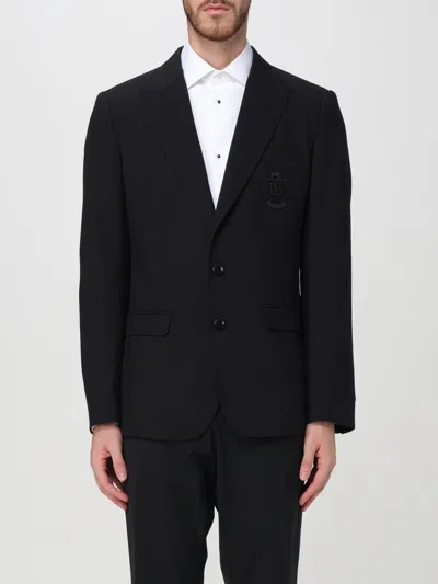 Dolce & Gabbana Black Wool Single Breasted Formal Blazer In Schwarz