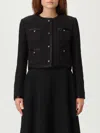 Dolce & Gabbana Women Cotton And Viscose Blazer With Animalier Print Lining In Black