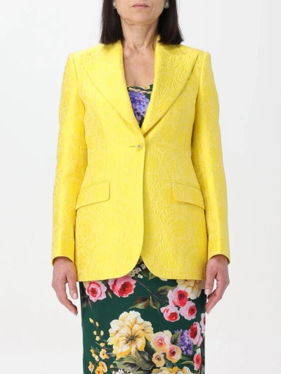 Dolce & Gabbana Blazer  Woman Colour Yellow