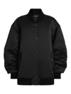 Dolce & Gabbana Oversized Jacket With Embossed Print In Black