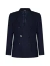 Dolce & Gabbana Double-breasted Virgin Wool Blazer In Fantasia
