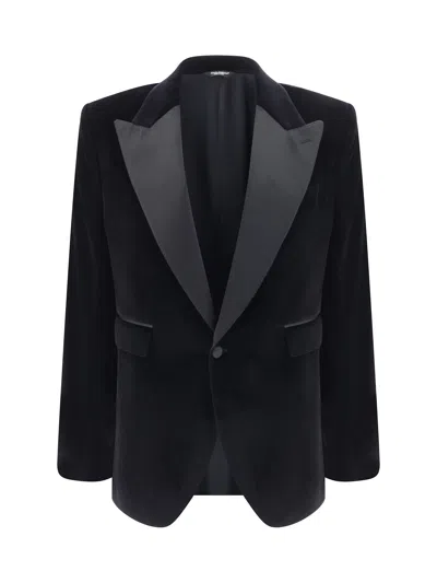 DOLCE & GABBANA BLACK VELVET BLAZER
