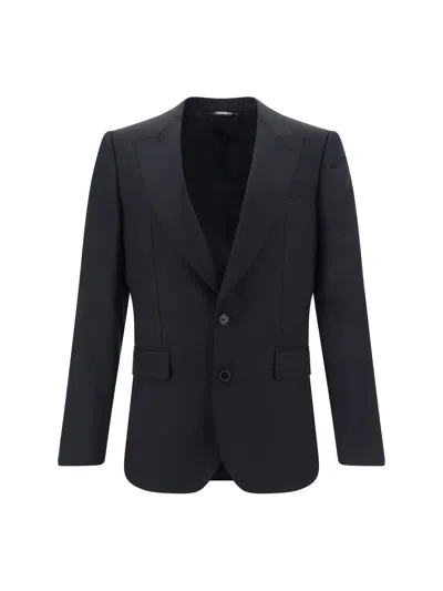 Dolce & Gabbana Blazer Jacket In Nera/multi