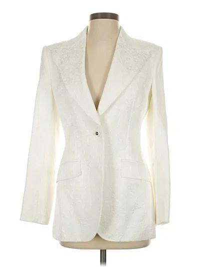 Pre-owned Dolce & Gabbana Blazer Jacket In White