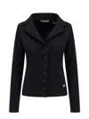 Dolce & Gabbana Dolce&gabbana Fitted Knit Jacket In Nero