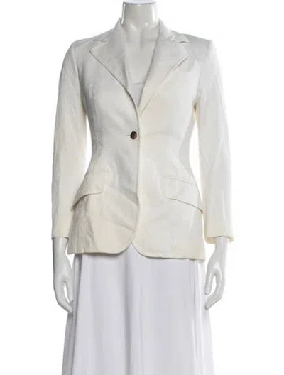Pre-owned Dolce & Gabbana Blazer In White