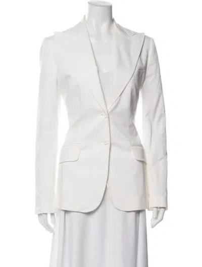 Pre-owned Dolce & Gabbana Blazer In White