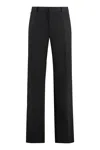 Dolce & Gabbana Cotton Blend Trousers With Pockets And Belt Loops In Black