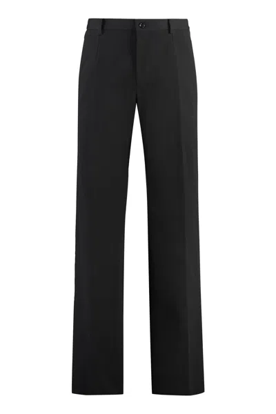 DOLCE & GABBANA BLEND COTTON TROUSERS