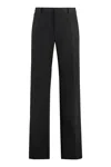 Dolce & Gabbana Cotton Blend Trousers With Pockets And Belt Loops In Black