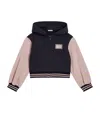 Dolce & Gabbana Block-colour Zip-up Hoodie In Black
