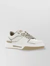 DOLCE & GABBANA BLOCK SOLE LOW-TOP SNEAKERS WITH PERFORATED TOE