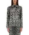 Dolce & Gabbana Leopard Print Silk Satin Shirt