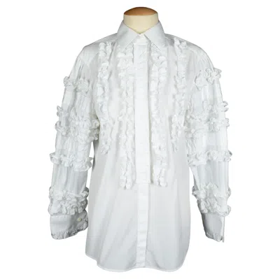 Pre-owned Dolce & Gabbana Blouse Summer 2017 In Gray