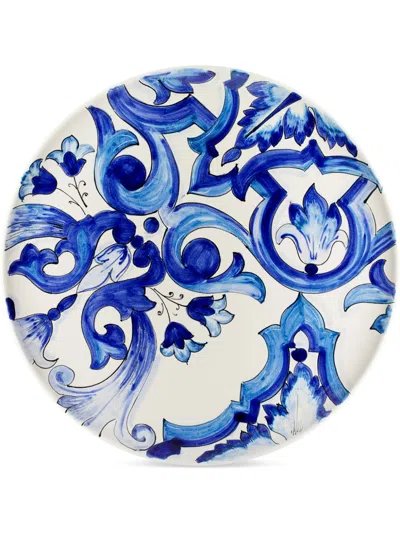 Dolce & Gabbana Blu Mediterraneo Charger Plate In Blue