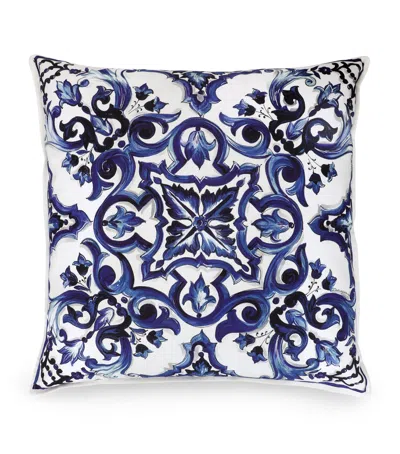 Dolce & Gabbana Blu Mediterraneo Cushion In Blue