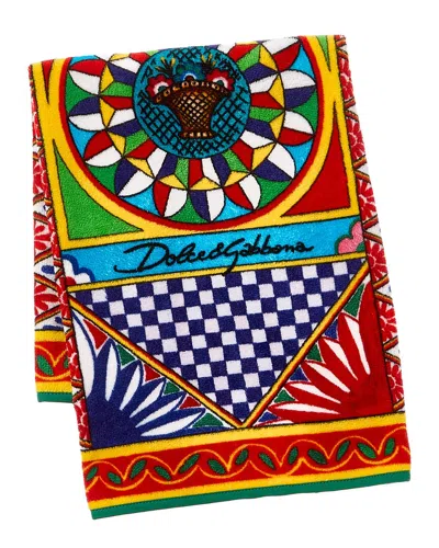 Dolce & Gabbana Blu Mediterraneo Guest Towel In Black