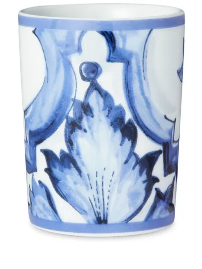 Dolce & Gabbana Blu Mediterraneo Trinkglas Aus Porzellan In White