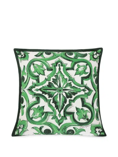 DOLCE & GABBANA MAJOLICA PRINT CUSHION