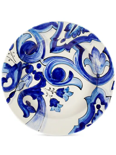 Dolce & Gabbana Blu Mediterraneo Soup Plates (set Of Two) In Blue