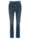 Dolce & Gabbana Slim-fit 5-pocket Jeans With High Waist In Blue