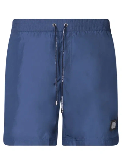Dolce & Gabbana Blue Beach Boxer Swimwear