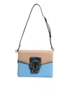 Dolce & Gabbana Blue Beige Exotic Leather Lucia Crossbody Bag